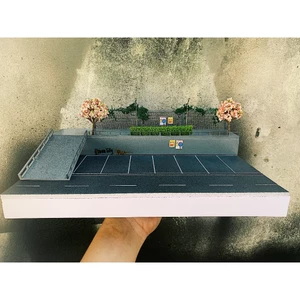 Bộ sa bàn bãi đậu xe 1/64