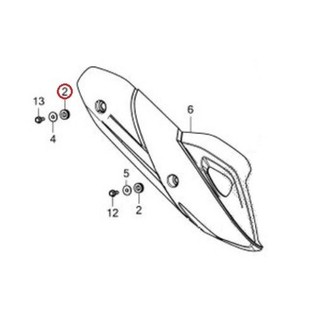 Cao su ắc ốp pô Ab air blade lead sh mode pcx click vario vision vs sh ( bán lẻ từng cái )