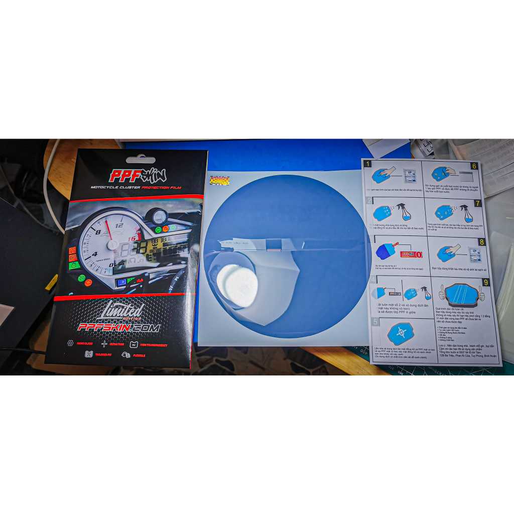 PPF Trium Trident 660 (2021) ... UPPF dán bảo vệ mặt đồng hồ xe