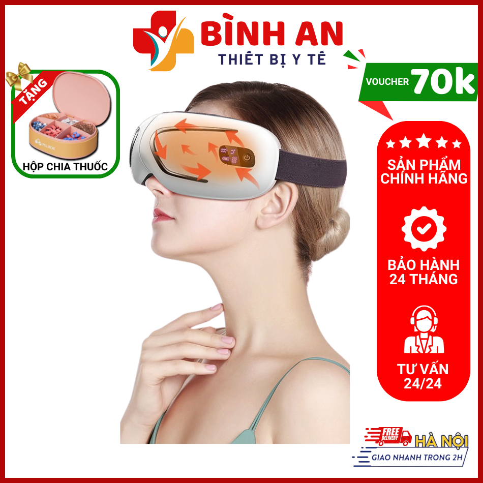 MÁy Massage MẮt ThÔng Minh Misuko Eyecare Ybb 5 GiÚp ThƯ GiÃn GiẢm NhỨc MỎi MẮt HiỆu QuẢ