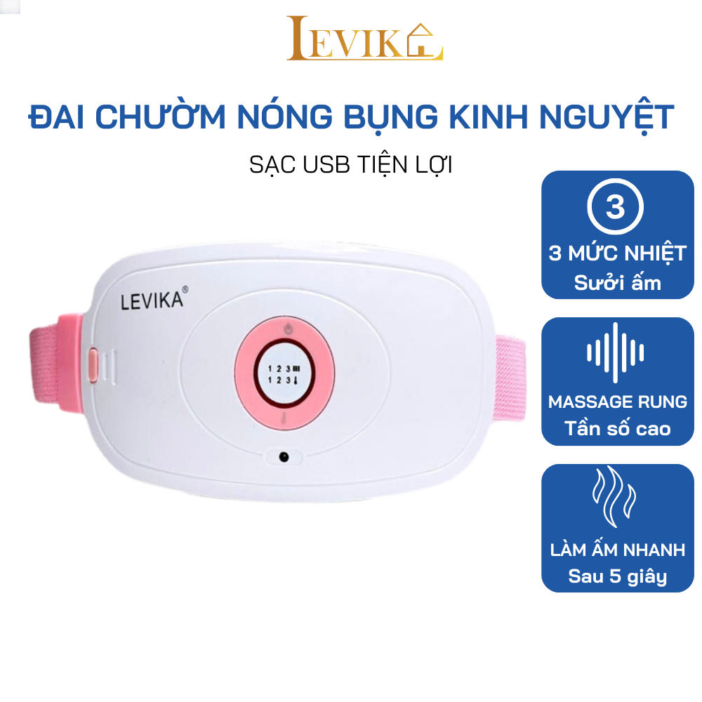 Đai Massage Bụng Levika Chườm Nóng Giảm Đau Khi Đến Kỳ Kinh Nguyệt Cho ...