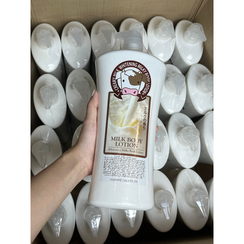 [Mua 1 Tặng 1] Sữa dưỡng thể Creamy Milk trắng da cấp tốc dung tích 1150ml hàng nội địa Thái (không nuôi lông)