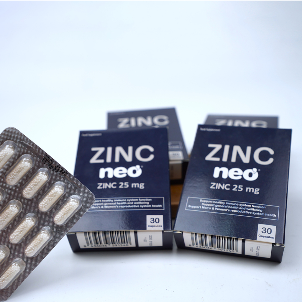 Kẽm viên hữu cơ Zinc Neo tăng đề kháng hộp 30 viên