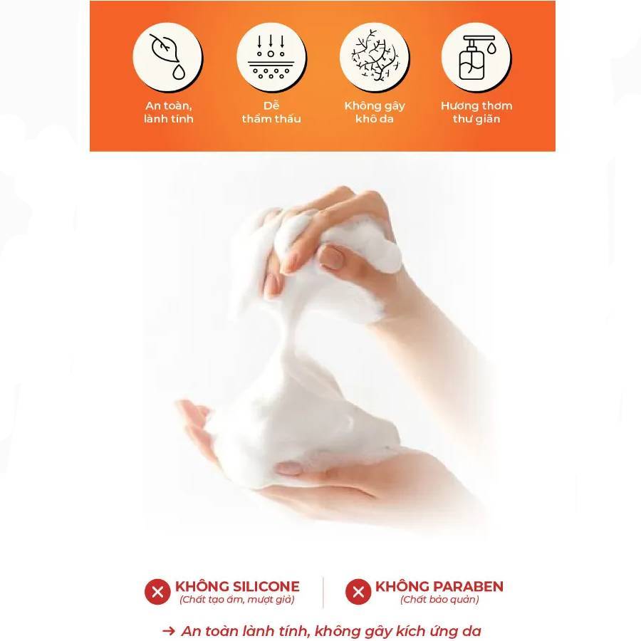 Sữa tắm gừng nghệ hữu cơ cocayhoala giúp giảm và tạm biệt mụn lưng chai 500g