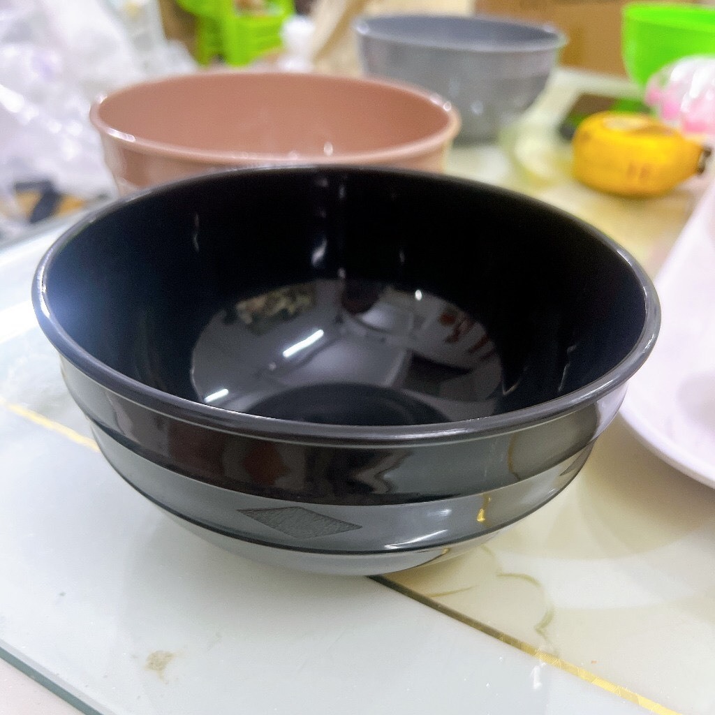 combo5 Tô nhựa BKP đựng trái cây tô - bún thịt nướng - sử dụng cho hàng quán - tô nhựa BKP T03 NHIỀU MÀU
