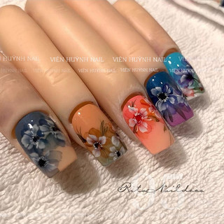 Bộ 5 ngón tay giả silicon nail - ngón tay giả thực hành làm mẫu nail