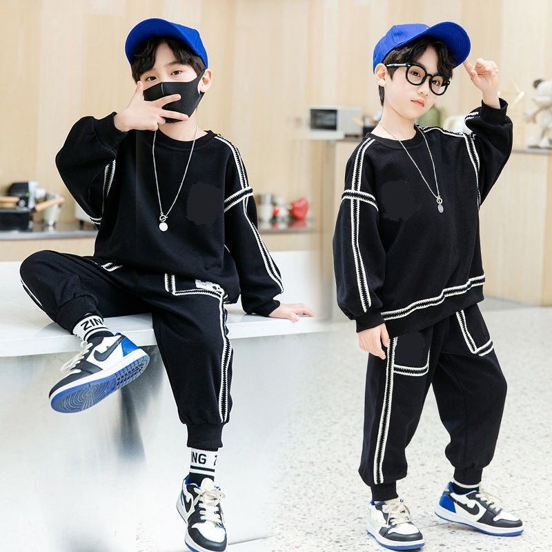 Bộ dài tay bé trai, bộ khoác Hoodie dài tay cho bé trai phong cách Hàn quốc Size đại |  JJ Kids