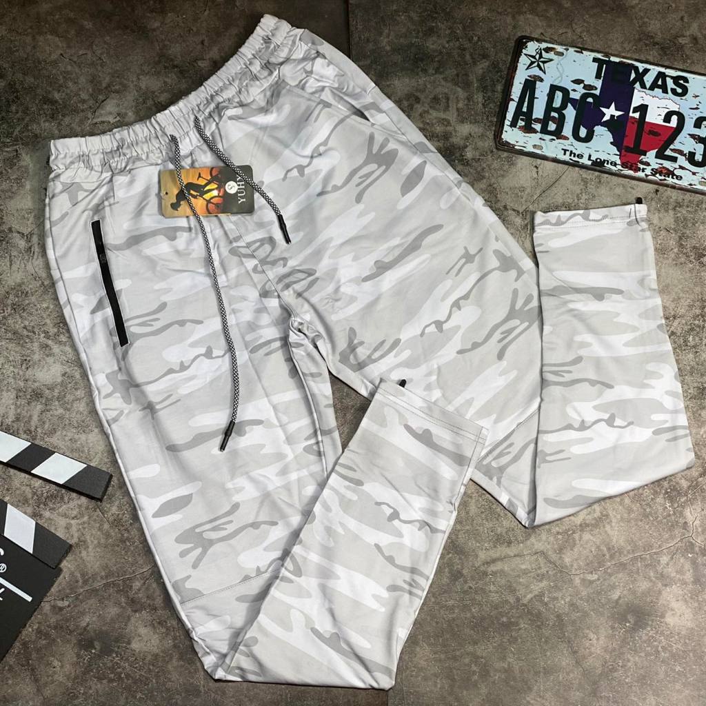 Quần Jogger Thể Thao Camo Cao Cấp,Có Túi Khoá,Có Ngăn Treo Khăn Tập,Chất Da Cá Co dãn 4 Chiều GB126