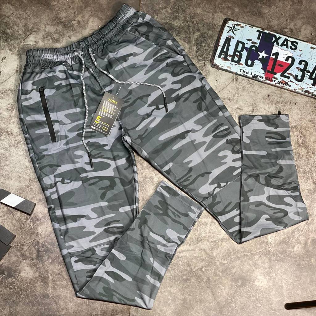 Quần Jogger Thể Thao Camo Cao Cấp,Có Túi Khoá,Có Ngăn Treo Khăn Tập,Chất Da Cá Co dãn 4 Chiều GB126