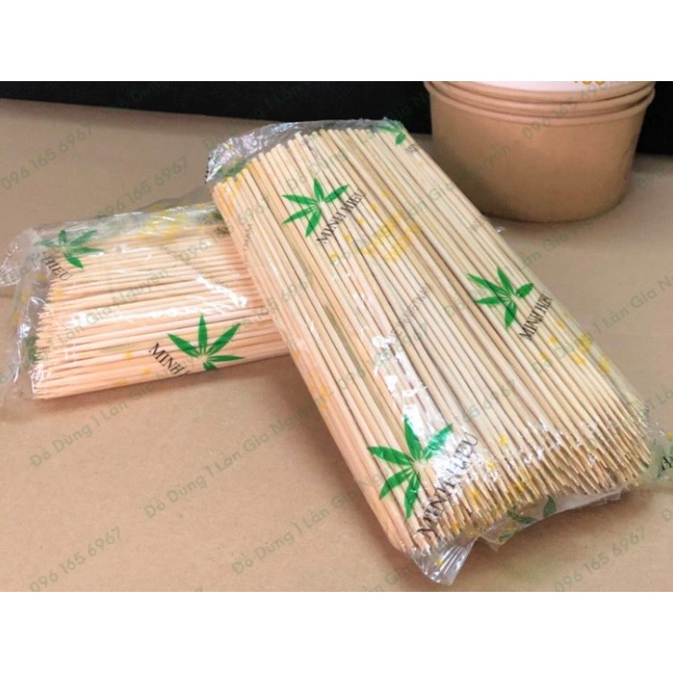 Gói 500g Que Xiên Tre Dùng Nướng Thịt, Xúc Xích, Viên Chiên, Handmade,....