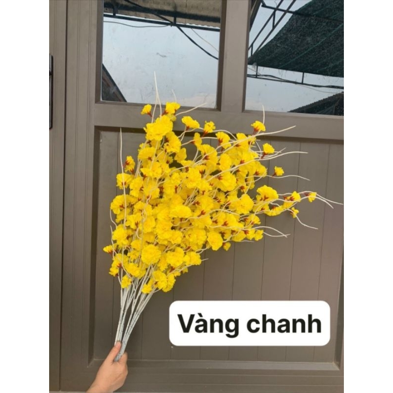Cành hoa giả đào râu trang trí, decor Tết | Shopee Việt Nam