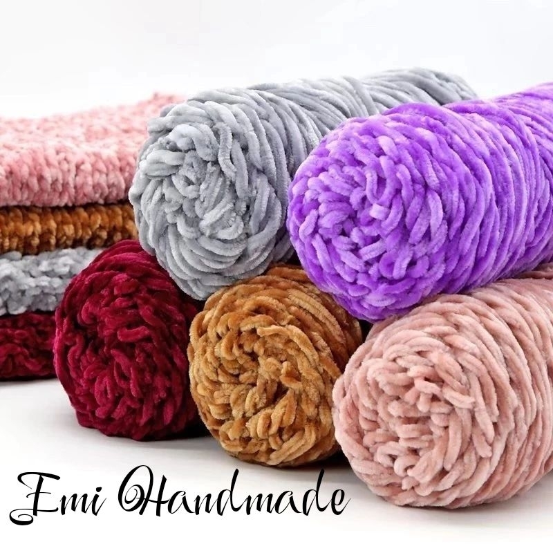 Len nhung Xuenier Chenille Gold Velvet 100gr - chuyên móc khăn móc mũ, móc thú bông