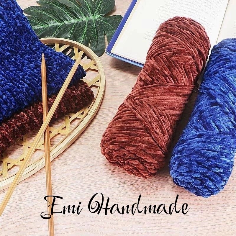 Len nhung Xuenier Chenille Gold Velvet 100gr - chuyên móc khăn móc mũ, móc thú bông