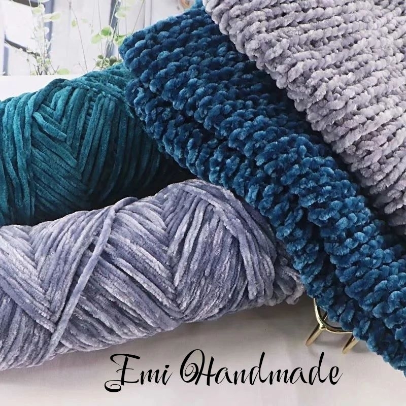 Len nhung Xuenier Chenille Gold Velvet 100gr - chuyên móc khăn móc mũ, móc thú bông