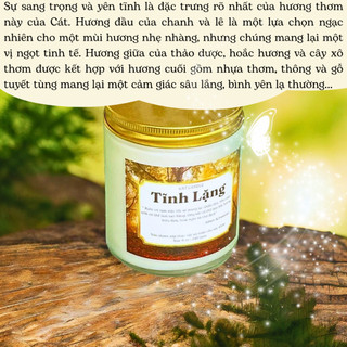 Nến Thơm Phòng Không Khói - Nến Thơm Handmade Hương Tĩnh Lặng Sáp Thực Vật Lành Tính - Nến Thơm Quà Tặng - Cát Candle