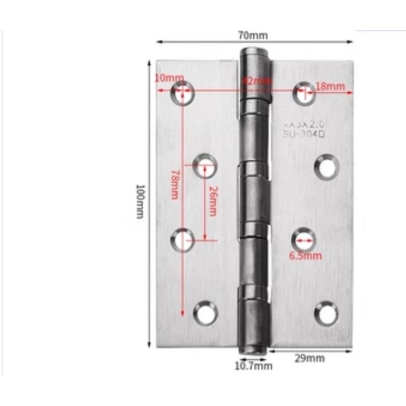 Bản lề Lá INOX304 loại dầy- Bản lề inox cao cấp | Shopee Việt Nam