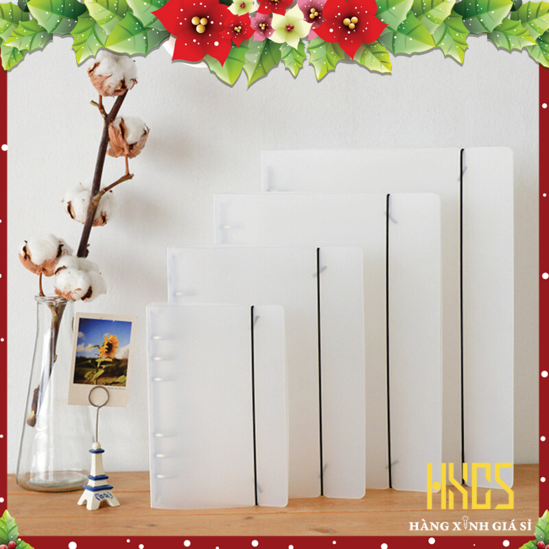 Bìa sổ còng A5 B5 A4 còng sắt 6 8 26 30 còng làm sổ tay, binder HXGS phù hợp giấy refill Klong