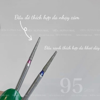 Đầu mài khoé da siêu êm mã mới - đầu mài kim loại giúp đẩy da khoé móng dễ dàng