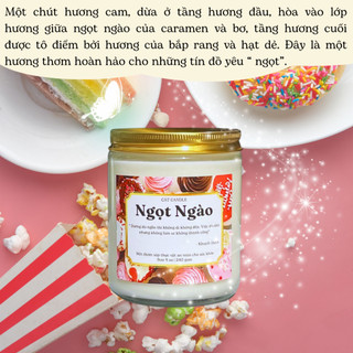 Nến Thơm Phòng Không Khói - Nến Thơm Handmade Hương Ngọt Ngào Sáp Thực Vật Lành Tính - Nến Thơm Quà Tặng - Cát Candle