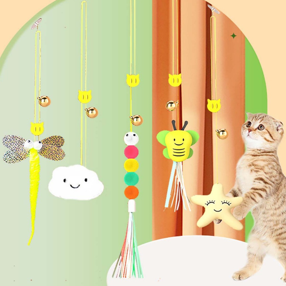 Đồ Chơi Treo Gắn Tường Cho Mèo Con Đuổi Bắt Cắn Cào Móng Tự Động Chơi Lớn Giá Rẻ Chó Phốc Fusiboss Poodle Gặm Ngứa Răng