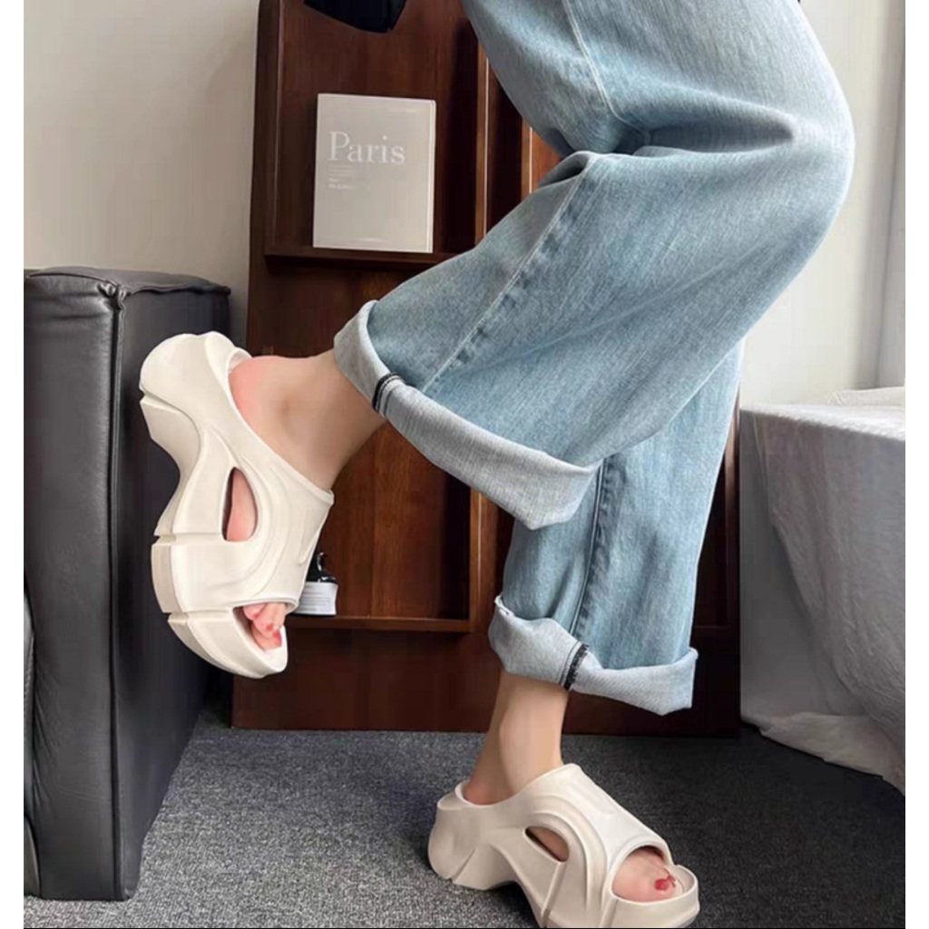 Dép, dép nữ đế độn lượn sóng đôn dáng fom ôm chân đế nhẹ êm loại 1, cá tính mới nhất jery store