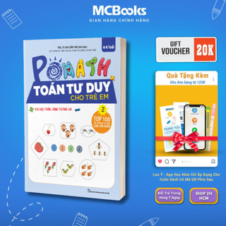 Sách - Pomath 2 – Toán Tư Duy Cho Trẻ Em Từ 4 - 6 Tuổi - Mcbooks Chính Hãng