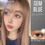 Kính áp tròng dùng 1 lần Xanh GEM BLUE 14.0mm 24h sử dụng Nhật Bản gamilens