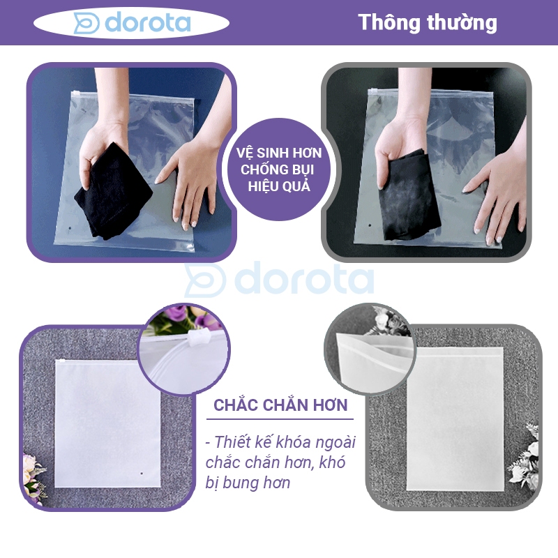 Ảnh Túi zip đựng quần áo du lịch đựng mỹ phẩm tất vớ, túi bảo quản đồ cất vali túi xách TZ 2