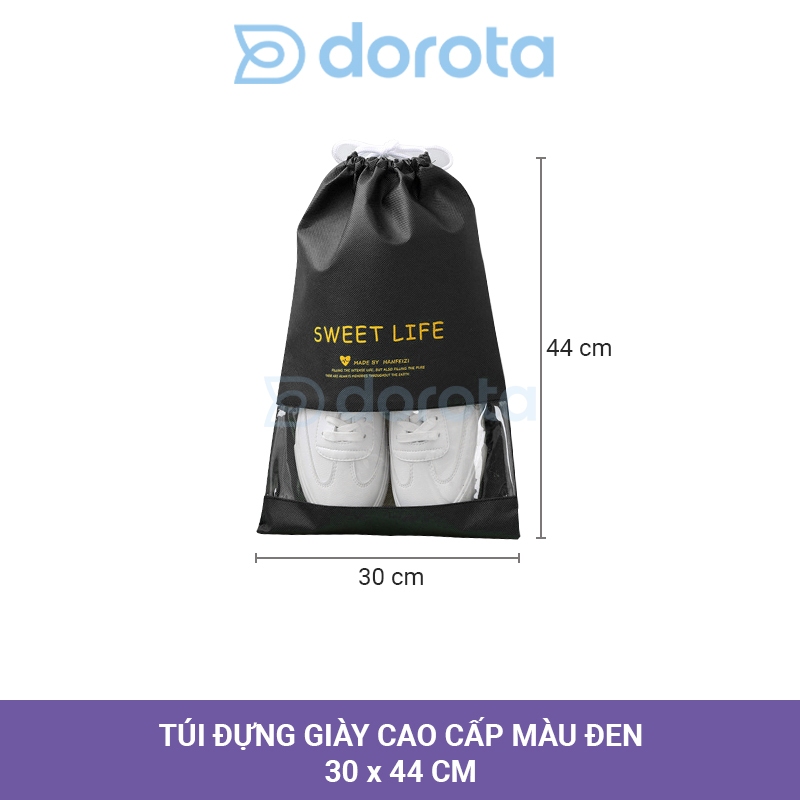Ảnh Túi đựng giày du lịch chống bụi bẩn, túi bảo quản giày có dây rút nhỏ gọn bỏ vali TG1 3