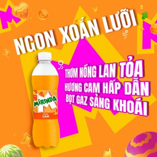 [SALE 15.7] Thùng 24 Chai Nước Ngọt Giải Khát Mirinda Cam (390ml/chai)