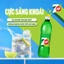 Thùng 24 Chai Nước Ngọt Giải Khát Có Gaz 7Up (390ml/chai)