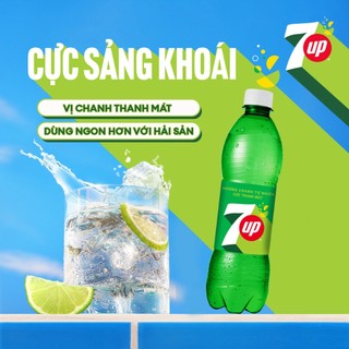 [SALE 15.7] Thùng 24 Chai Nước Ngọt Giải Khát Có Gaz 7Up (390ml/chai)