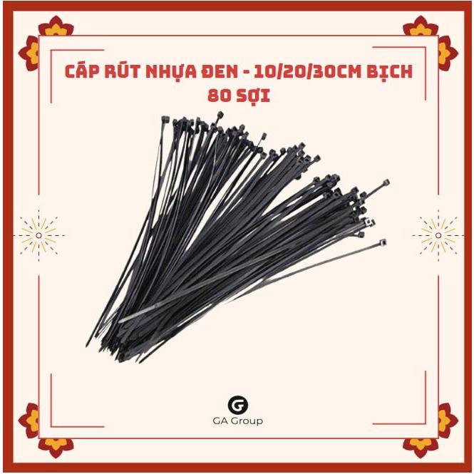 Cáp Rút Nhựa Đen - 10/20/30cm Bịch 80 Sợi | Shopee Việt Nam