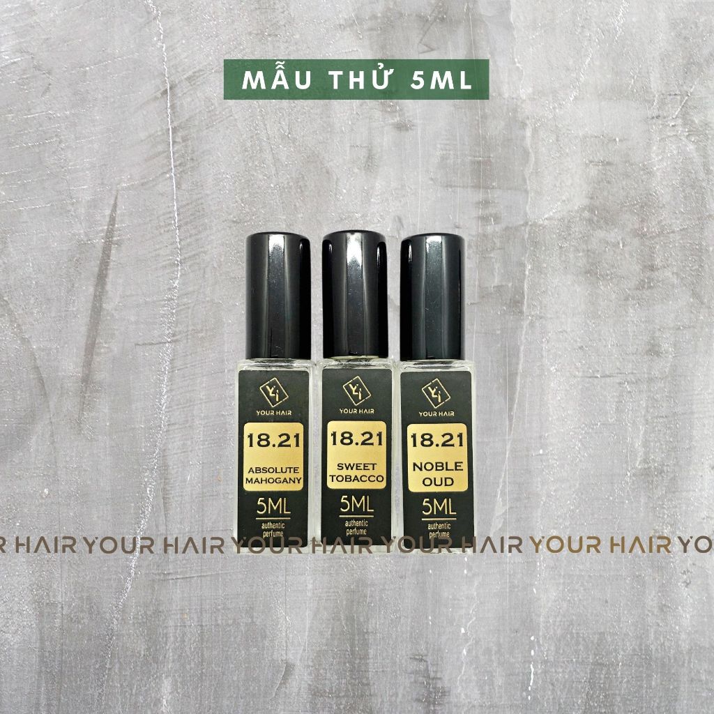 Mẫu thử nước hoa 18.21 Man Made Spirits 5ml 10ml 20ml | SWEET TOBACCO - NOBLE OUD - ABSOLUTE MAHOGANY