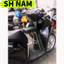 GHẾ ĐÔN GA INOX YÊN NỆM ĐEN XE SH AN TOÀN CHO BÉ