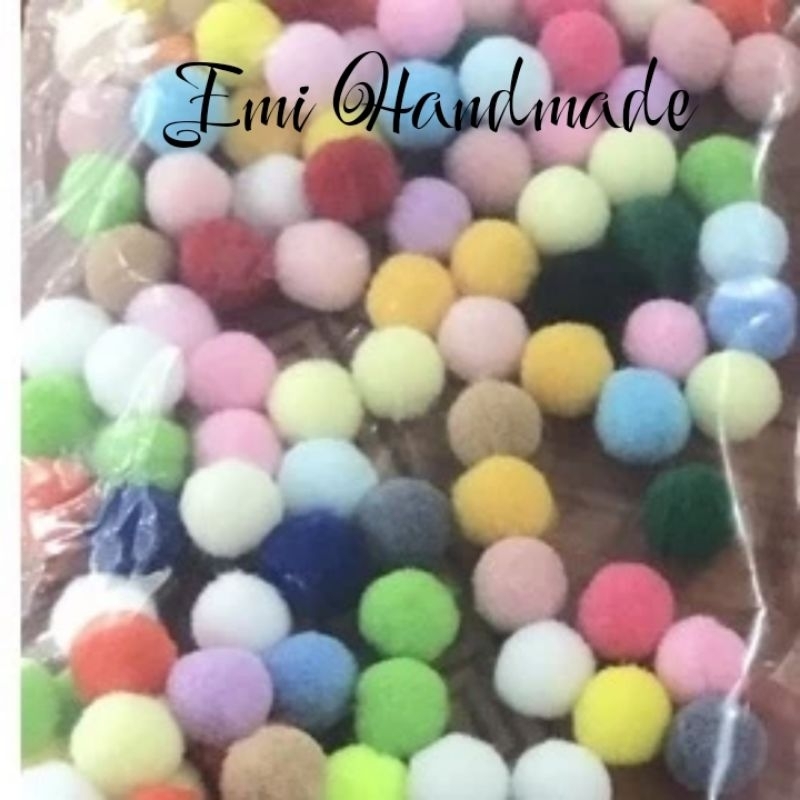 Hạt bông PomPom /bombom,nhiều màu -Trang trí mầm non, lớp học, thiệp, bao lì xì, con vật, hoa,cây thông noen
