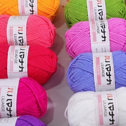 Len hàn nhí milk cotton 25gr mền mịn dành cho người mới bắt đầu đan móc áo thú khăn