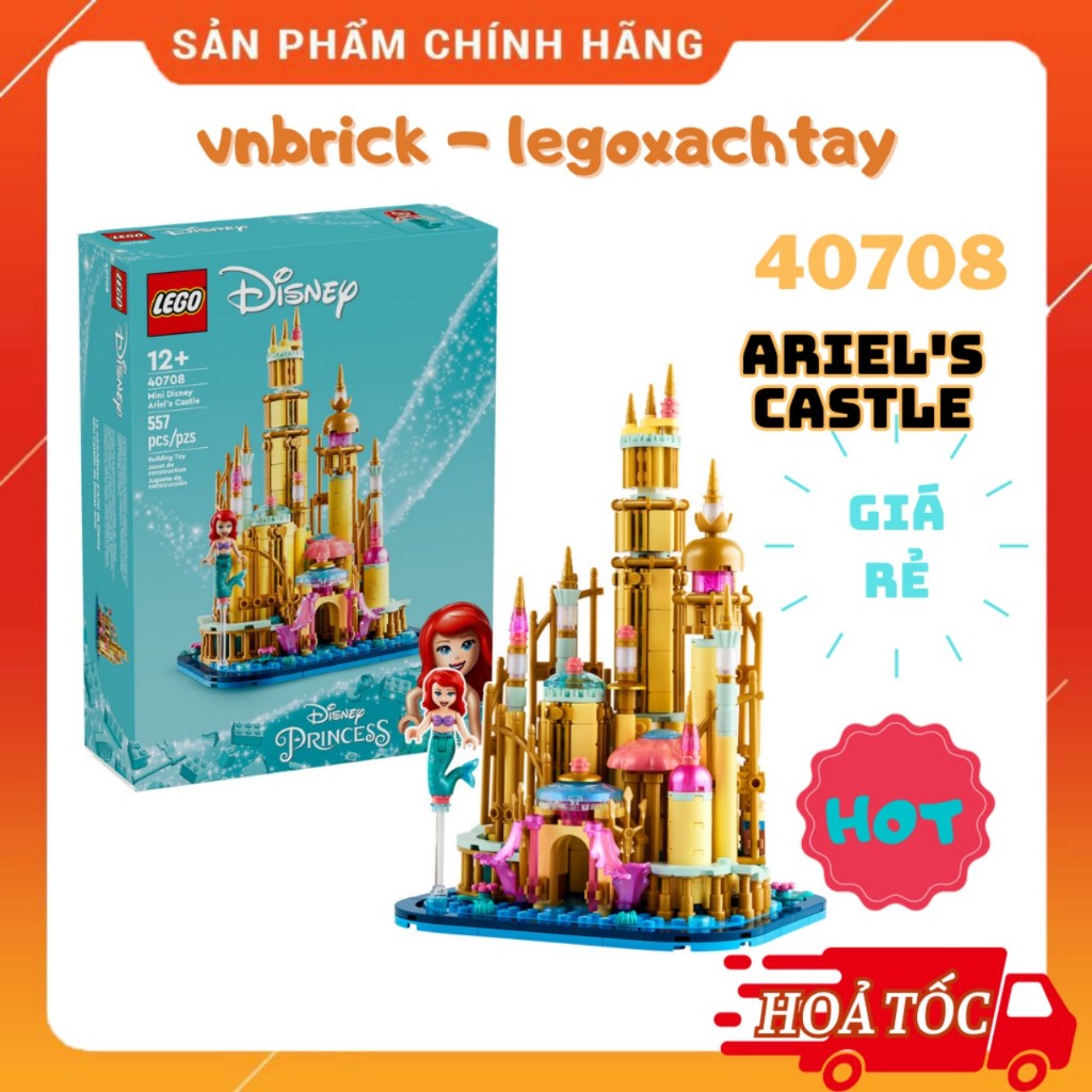 LEGO Disney 40708 Lâu Đài Của Ariel | Shopee Việt Nam