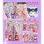 5 Bộ Đồ Chơi Phòng Thay Đồ Nhân Vật Hottrend 2023 Gấu Dâu - Kuromi - Pochacco - Sanrio - Hello Kitty Dễ Thương Cho Bé