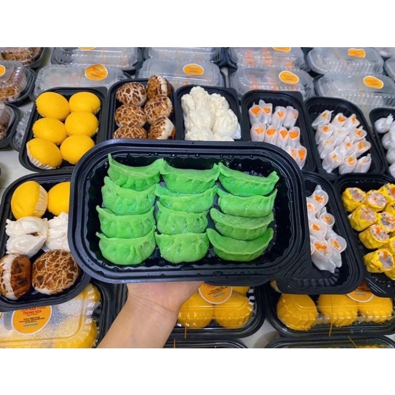 50 Khay nhựa HT17 1 ngăn kèm nắp, hộp đựng cơm rang, đựng bánh ngọt