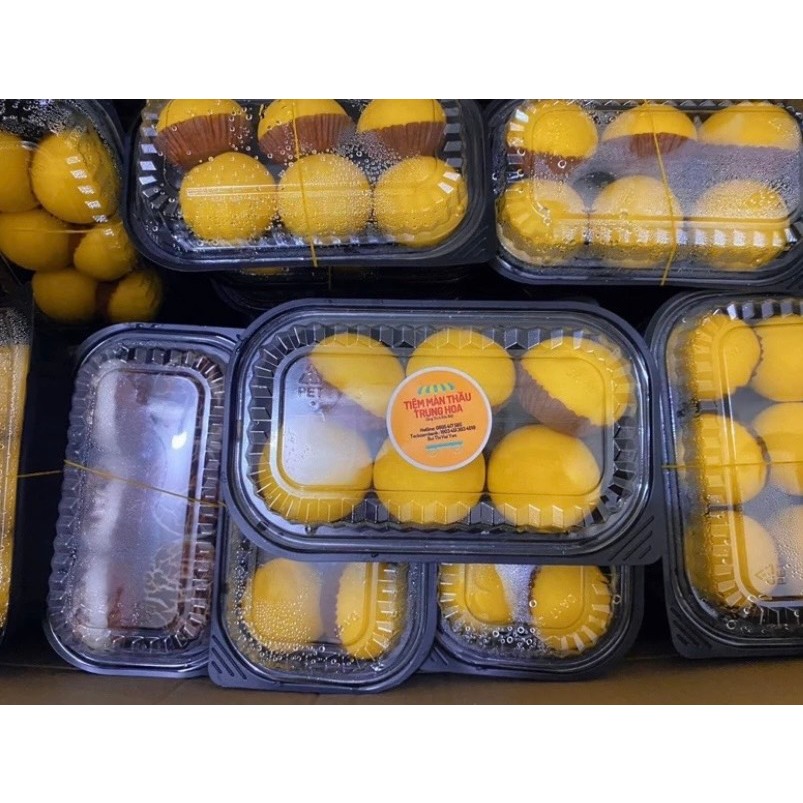 50 Khay nhựa HT17 1 ngăn kèm nắp, hộp đựng cơm rang, đựng bánh ngọt