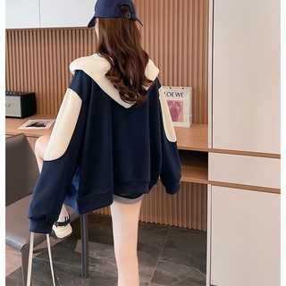[NEW] ÁO KHOÁC NỈ PHỐI TÚI RỘNG LOGO THÊU CCC DÀNH CHO CÁC CHỊ EM