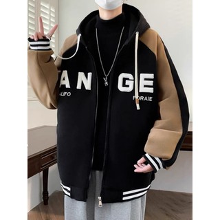 [CÓ TÚI TRONG] Áo Khoác Nỉ FORM RỘNG Logo Thêu ANGE Dây Bản To Như Hình HOTTREND Hiện Nay