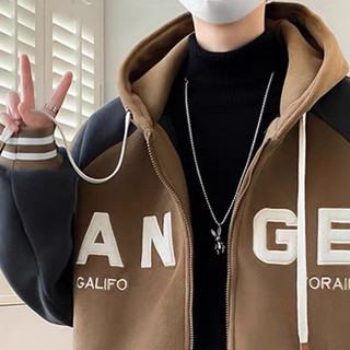 [CÓ TÚI TRONG] Áo Khoác Nỉ FORM RỘNG Logo Thêu ANGE Dây Bản To Như Hình HOTTREND Hiện Nay