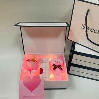 (SWL) Combo hộp túi quà xinh xắn kèm phụ kiện son và nước hoa, quà tặng sinh nhật, valentine ý nghĩa