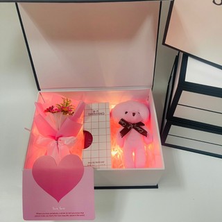 (SWL) Combo hộp túi quà xinh xắn kèm phụ kiện son và nước hoa, quà tặng sinh nhật, valentine ý nghĩa
