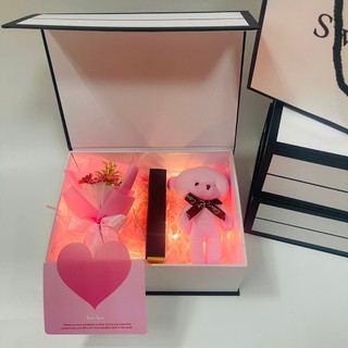(SWL) Combo hộp túi quà xinh xắn kèm phụ kiện son và nước hoa, quà tặng sinh nhật, valentine ý nghĩa