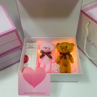 (JUST) Combo hộp túi quà xinh xắn kèm phụ kiện son, nước hoa, quà tặng sinh nhật, valentine ý nghĩa