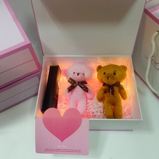 (JUST) Combo hộp túi quà xinh xắn kèm phụ kiện son, nước hoa, quà tặng sinh nhật, valentine ý nghĩa