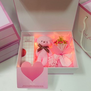 (JUST) Combo hộp túi quà xinh xắn kèm phụ kiện son, nước hoa, quà tặng sinh nhật, valentine ý nghĩa